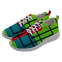 Colorful Rectangle boxes Athletic Shoes View2