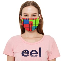 Colorful Rectangle Boxes Cloth Face Mask (adult)