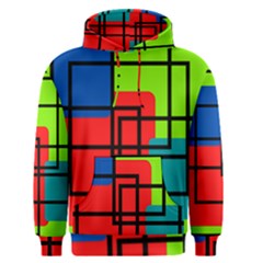 Colorful Rectangle Boxes Men s Core Hoodie