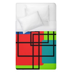 Colorful Rectangle Boxes Duvet Cover (single Size) by Magicworlddreamarts1