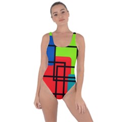 Colorful Rectangle Boxes Bring Sexy Back Swimsuit by Magicworlddreamarts1