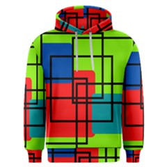 Colorful Rectangle Boxes Men s Overhead Hoodie