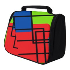 Colorful Rectangle Boxes Full Print Travel Pouch (small)