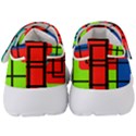 Colorful Rectangle boxes Kids  Velcro Strap Shoes View4