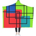 Colorful Rectangle boxes Wearable Blanket View2