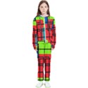 Colorful Rectangle boxes Kids  Tracksuit View1