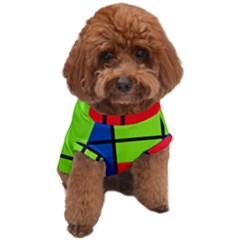 Colorful Rectangle Boxes Dog T-shirt by Magicworlddreamarts1