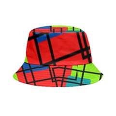 Colorful Rectangle Boxes Inside Out Bucket Hat