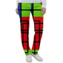 Colorful Rectangle boxes Women s Casual Pants View1