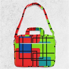 Colorful Rectangle Boxes Macbook Pro Shoulder Laptop Bag 