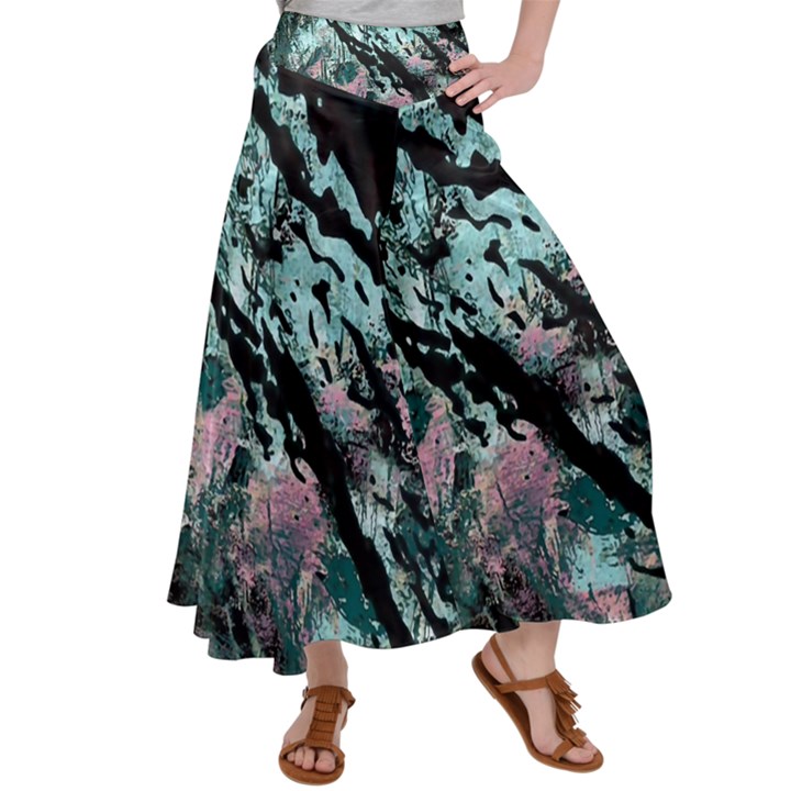 Shallow Water Satin Palazzo Pants