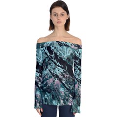 Shallow Water Off Shoulder Long Sleeve Top by MRNStudios