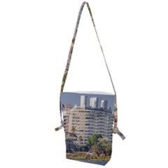 Urban Coastal Scene, Montevideo Uruguay Folding Shoulder Bag by dflcprintsclothing