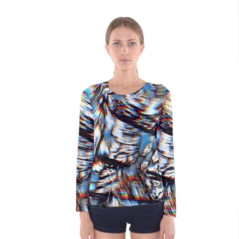 Rainbow Vortex Women s Long Sleeve Tee by MRNStudios