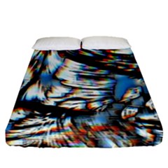 Rainbow Vortex Fitted Sheet (queen Size) by MRNStudios