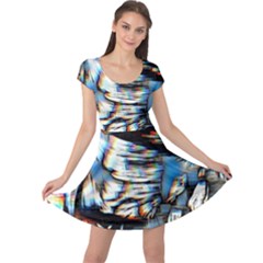 Rainbow Vortex Cap Sleeve Dress