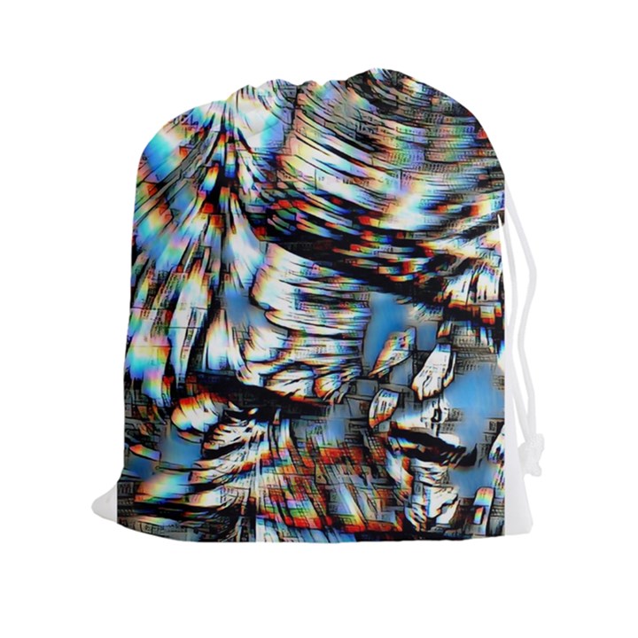 Rainbow Vortex Drawstring Pouch (2XL)