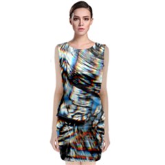 Rainbow Vortex Classic Sleeveless Midi Dress by MRNStudios