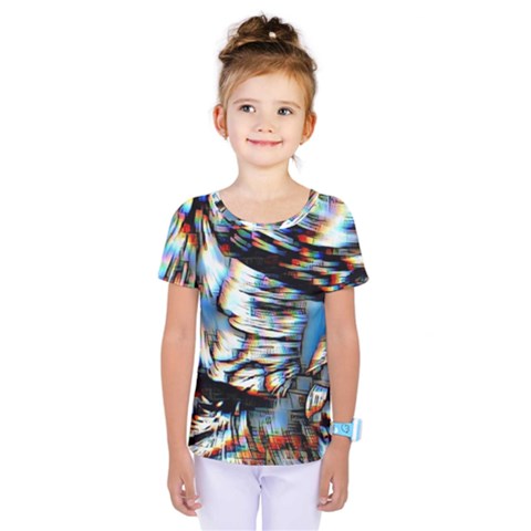 Rainbow Vortex Kids  One Piece Tee by MRNStudios