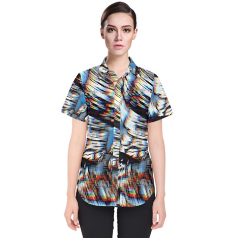 Rainbow Vortex Women s Short Sleeve Shirt by MRNStudios