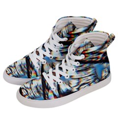 Rainbow Vortex Women s Hi-top Skate Sneakers by MRNStudios