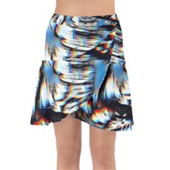 Rainbow Vortex Wrap Front Skirt by MRNStudios