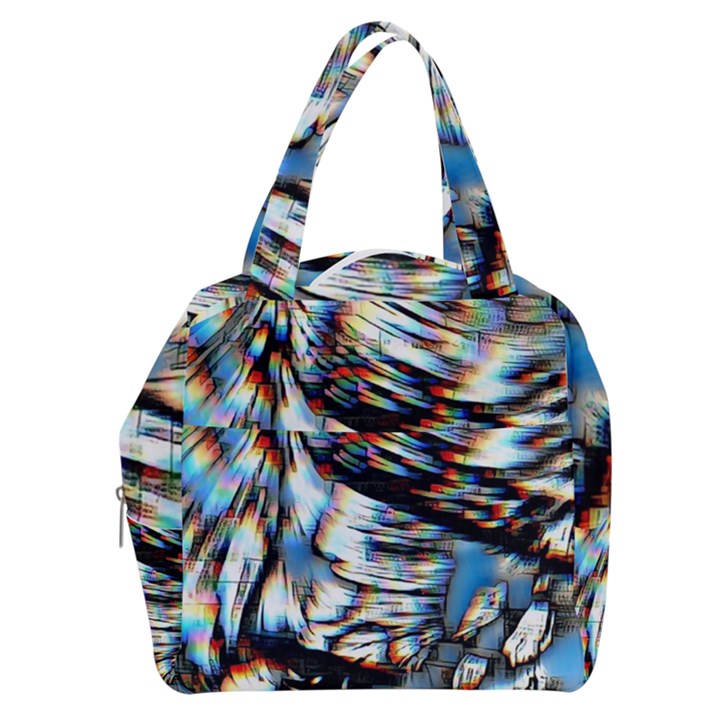 Rainbow Vortex Boxy Hand Bag