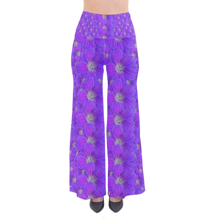 Paradise Flowers In A Peaceful Environment Of Floral Freedom So Vintage Palazzo Pants