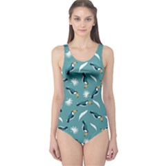 Toucan Tropical One Piece Swimsuit by trulycreative