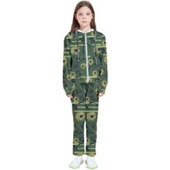 Folk Flowers Art Pattern Floral  Surface Design  Seamless Pattern Kids  Tracksuit