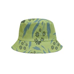 Folk Flowers Art Pattern Bucket Hat (kids)