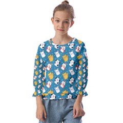 Funny Pets Kids  Cuff Sleeve Top