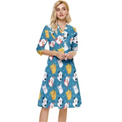 Funny Pets Classy Knee Length Dress by SychEva