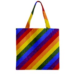 Lgbt Pride Motif Flag Pattern 1 Zipper Grocery Tote Bag