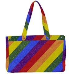 Lgbt Pride Motif Flag Pattern 1 Canvas Work Bag by dflcprintsclothing