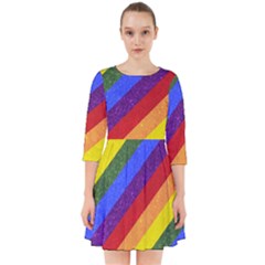 Lgbt Pride Motif Flag Pattern 1 Smock Dress by dflcprintsclothing