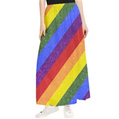 Lgbt Pride Motif Flag Pattern 1 Maxi Chiffon Skirt