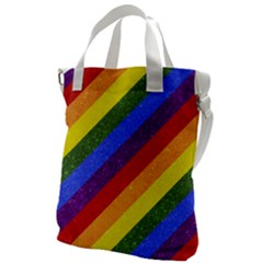 Lgbt Pride Motif Flag Pattern 1 Canvas Messenger Bag by dflcprintsclothing