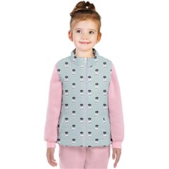 Robot Flowers 7x7 Kids   Puffer Vest