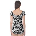 Sleep Work Love And Have Fun Typographic Pattern Boyleg Leotard  View2