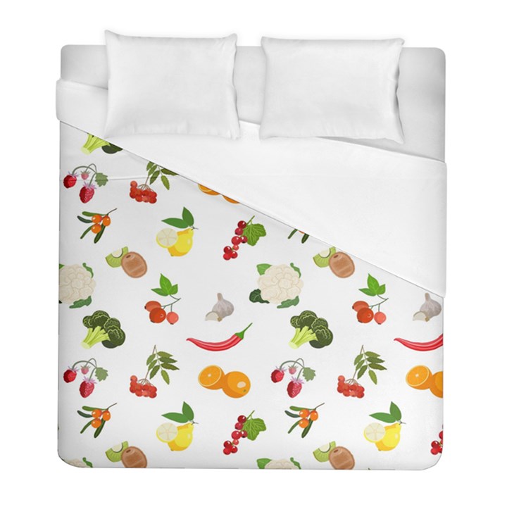 Fruits, Vegetables And Berries Duvet Cover (Full/ Double Size)