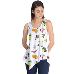 Fruits, Vegetables And Berries Sleeveless Tunic by SychEva