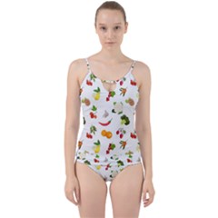 Fruits, Vegetables And Berries Cut Out Top Tankini Set by SychEva