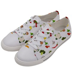 Fruits, Vegetables And Berries Men s Low Top Canvas Sneakers by SychEva