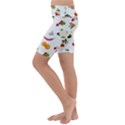 Fruits, Vegetables And Berries Kids  Lightweight Velour Cropped Yoga Leggings View2