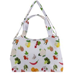 Fruits, Vegetables And Berries Double Compartment Shoulder Bag by SychEva