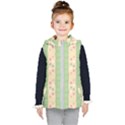 Circular Minimal Art Kids  Hooded Puffer Vest View1