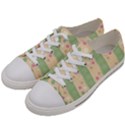 Circular Minimal Art Men s Low Top Canvas Sneakers View2