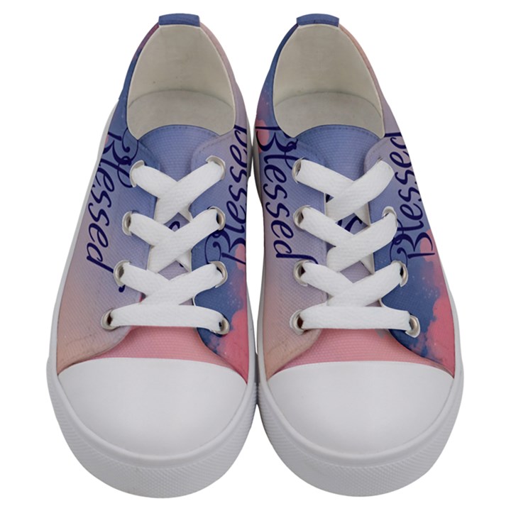 Blessed Kids  Low Top Canvas Sneakers