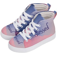 Blessed Kids  Hi-top Skate Sneakers by designsbymallika